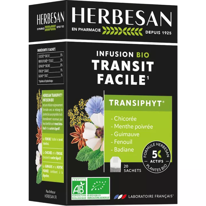 Herbesan Transiphyt Transit facile Bio 20 bolsitas de té