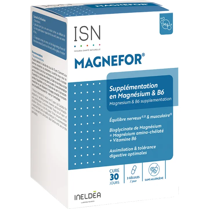 Magnefor Equilibrio Nervioso y Muscular Ineldea 90 cápsulas