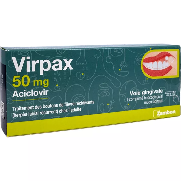 Virpax 50 Mg 1 comprimido bucogengival