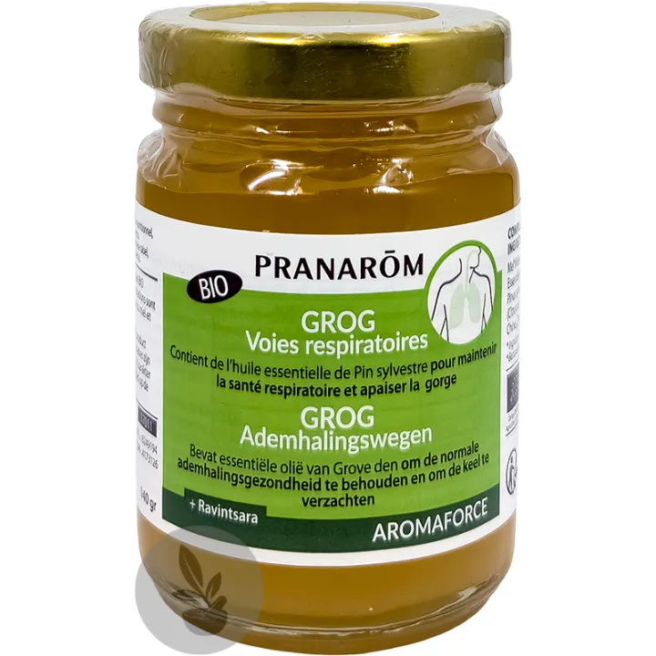 Organic honey for toddy with essential oils for respiratory tract Pranarom