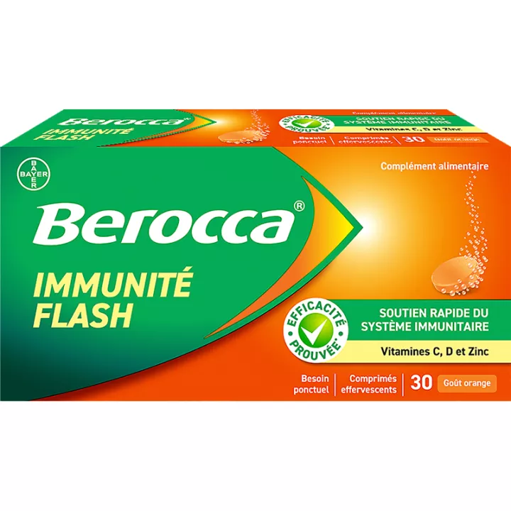 Berocca Immunité Flash 30 comprimidos efervescentes
