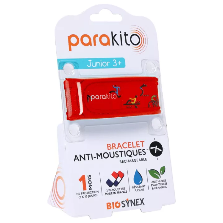 Parakito Junior Bracelet Anti-Moustiques Rechargeable