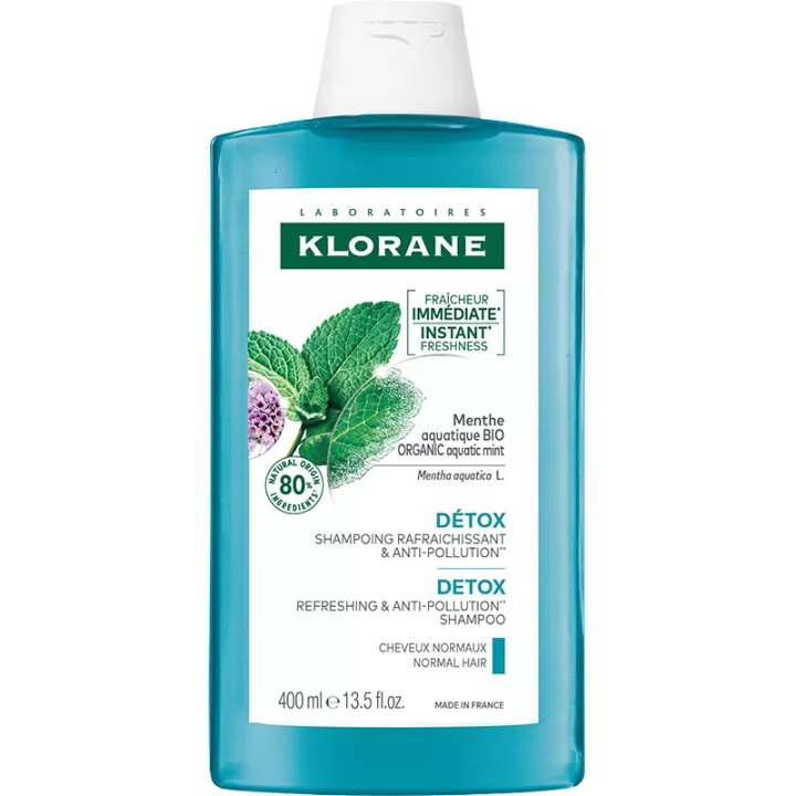 Klorane Détox Shampoing Rafraîchissant et Anti-Pollution