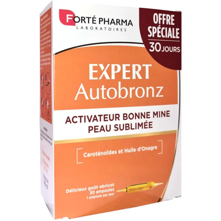 Forté Pharma Expert Autobronz Ampolas de 10 ml