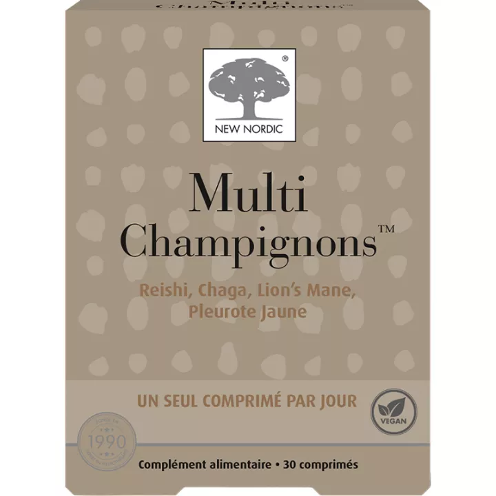 New Nordic Multi-Champignons 30 comprimés