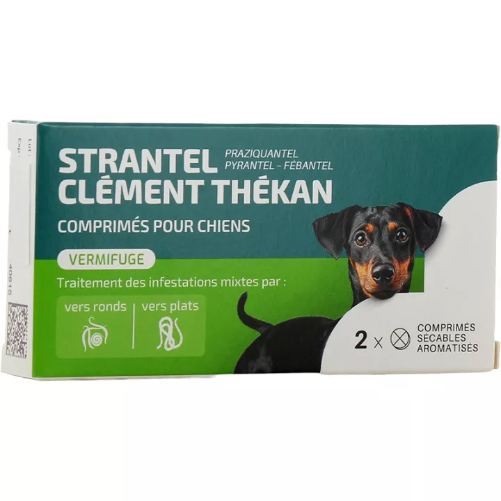 Dewormer Strantel Clement Thekan Dog 4 Tablets