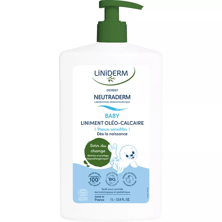 Liniderm Neutraderm Baby Oleo-Calcaire Bio Liniment 1 L