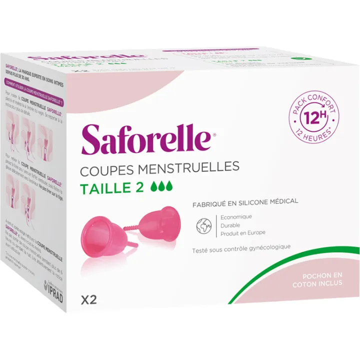 Saforelle Menstruatiecup x2