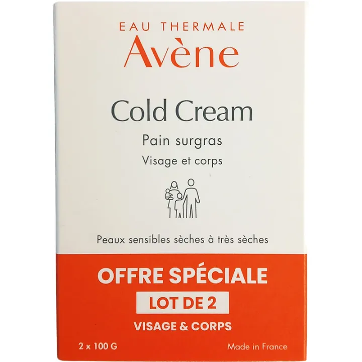 Avene Cold Cream Überfettetes Brot 2x100 g