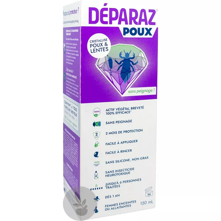 Déparaz Poux 2 в 1 Профилактический шампунь 150 мл