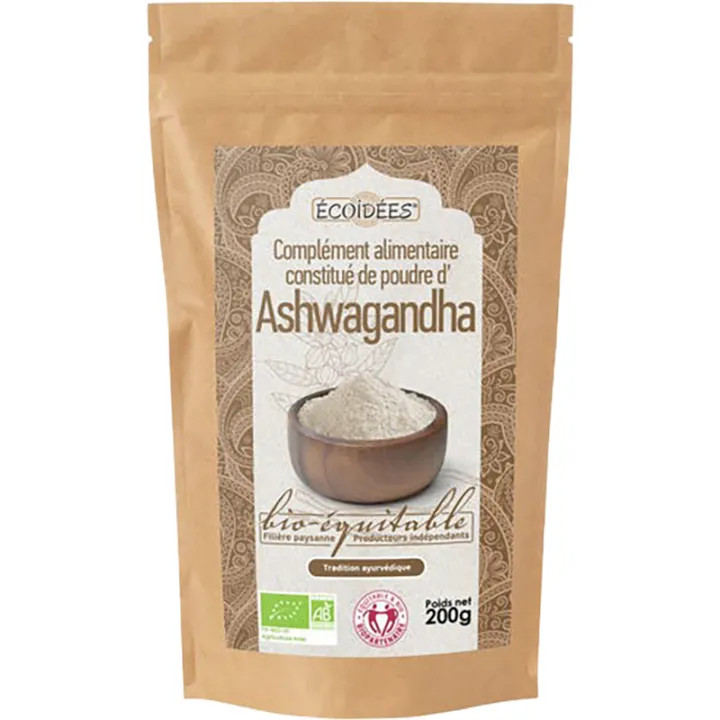 Ecoidées Ashwagandha Bio Fair Trade Anti Aging 200 g