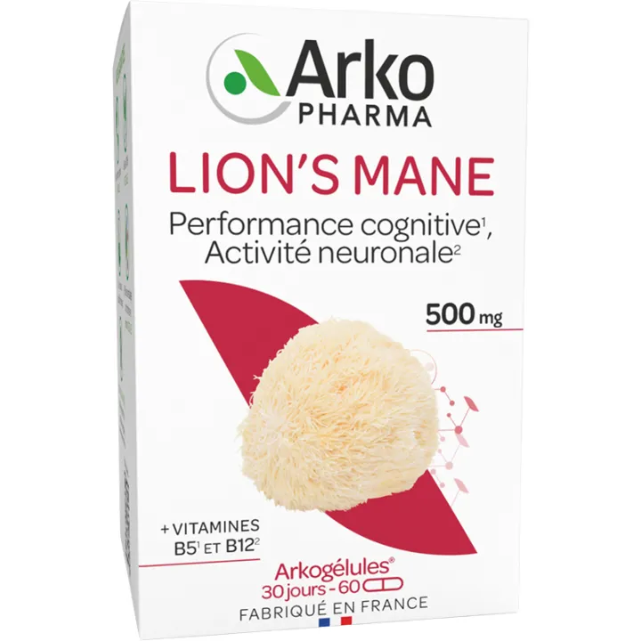 Arkogélules Melena de León Rendimiento Cognitivo Actividad Neuronal 60 cápsulas