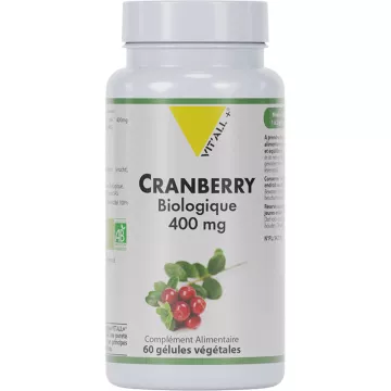 Vitall+ Organic Cranberry 400mg 60 vegetarian capsules