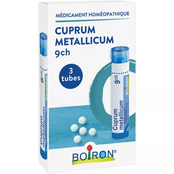 Cuprum Metallicum 9 CH Boiron Homeopack 3 Tubos de Gránulos