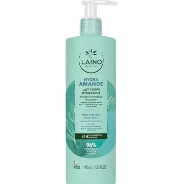 Leite corporal hidratante de amêndoas Laino 400ml
