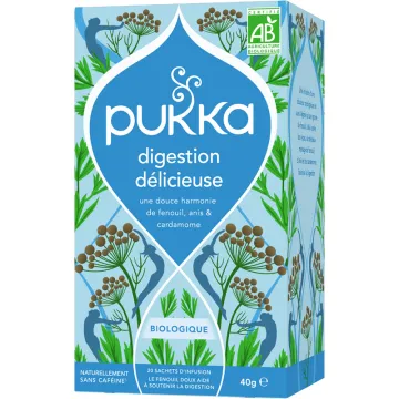 Pukka Bio Digestion Délicieuse Tisane 20 sachets à infuser