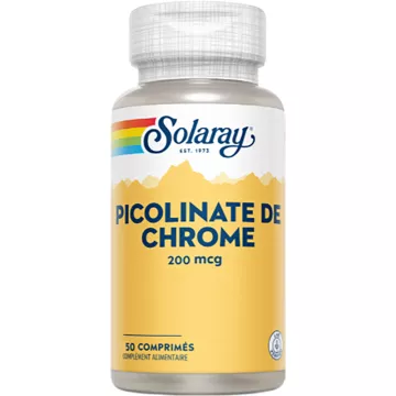 Solaray Chromium Picolinate 200µg 50 Tablets