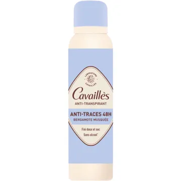Anti-Transpirant Deodorant Anti-Streifen 48h Cavaillès Spray 