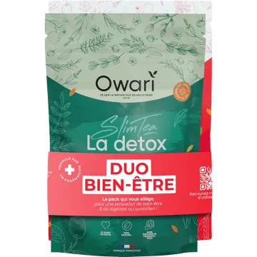 Owari Slim'Tea Wellness Duo Detox + Colas de Cereza 2x50g