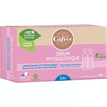 Gifrer Physiological Serum Nasal and Ophthalmic Cleansing 24x10 ml