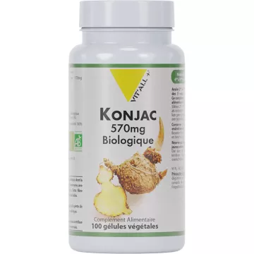 Vitall+ Konjac Organic 570mg 100 Cápsulas Vegetais