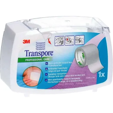 3M Transpore Heftpflaster, mikroperforiert, 5 m x 25 mm