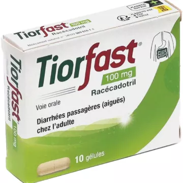 Tiorfast 100mg diarrhées aiguës 10 gélules
