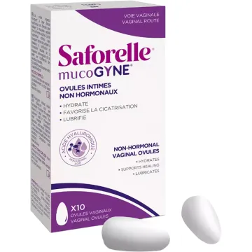 Saforelle Óvulos íntimos no hormonales Mucogyne 10 óvulos