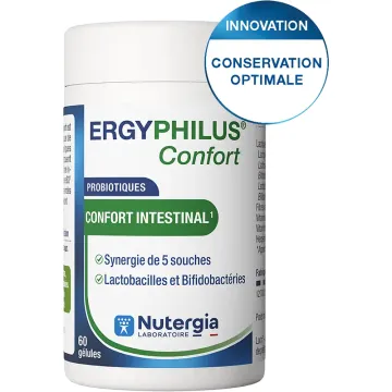 Ergyphilus Confort Nutergia Probiotiques Confort Intestinal 60 gélules