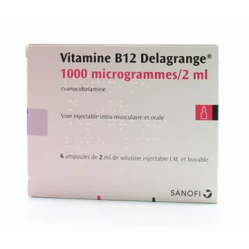 Vitamine B12 Delagrange 1000µg/2ml x6
