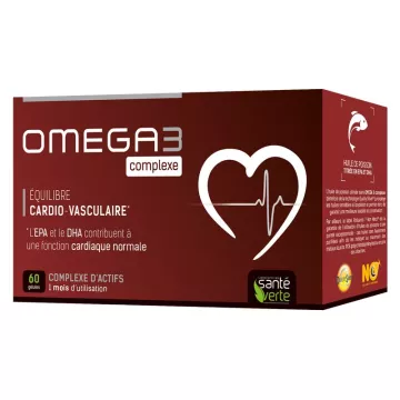 Saúde Omega3 cadiovasculaire Verde Complex 60 cápsulas