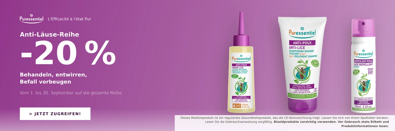 Puressentiel-Angebot gegen Läuse