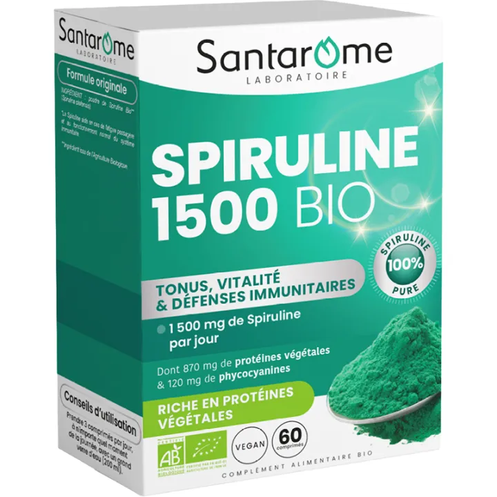 Santarome Spirulina Organic 60 Comprimidos