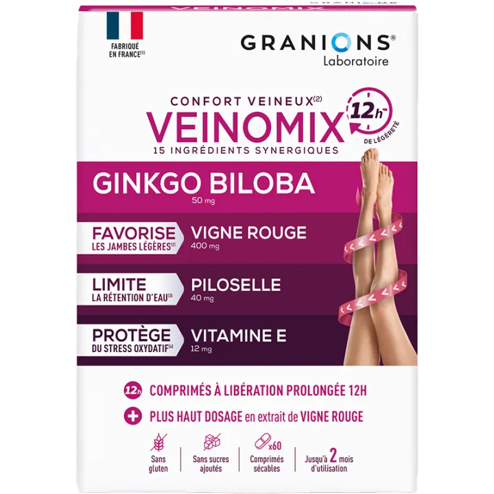 Veinomix Comfort voor de aderen Granions