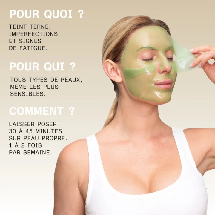 Maschera viso in idrogel all’Aloe Vera e Collagene x1 Aloe Paris