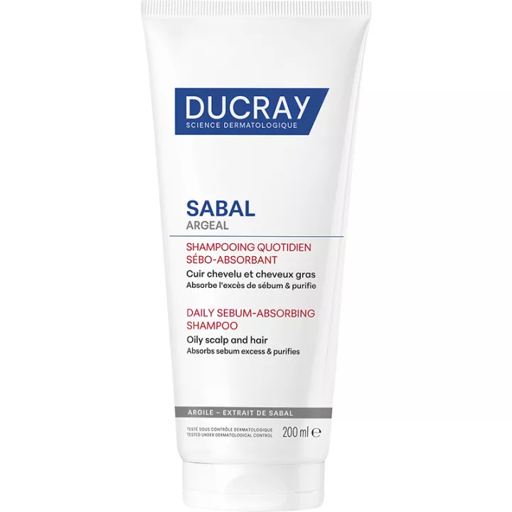 Ducray Sabal Argeal Champú Diario Absorbente de Sebo 200 ml