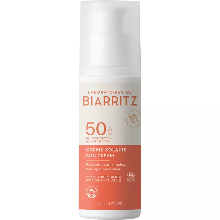 Biarritz Crème Solaire Bio SPF50 50 ml