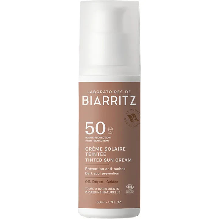 Biarritz Bio Tinted Sun Cream SPF50 50ml