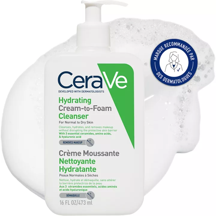 CeraVe Moisturizing Foaming Cleansing Cream