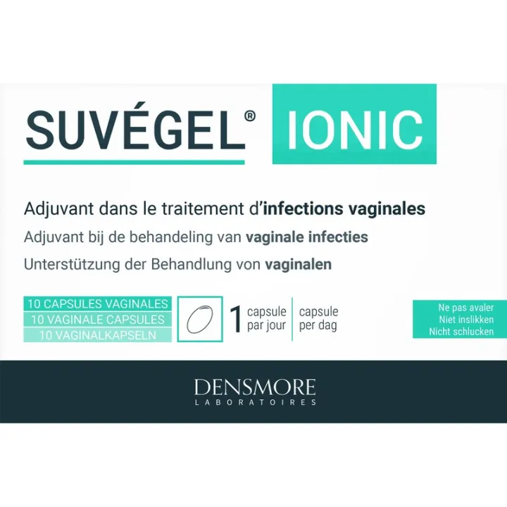 Suvégel Ionic Densmore, 10 cápsulas vaginales