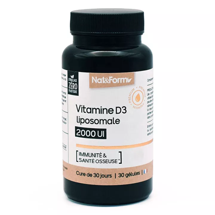 Nat & Form Nutracéutico Vitamina D3 30 Cápsulas