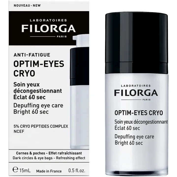 Trattamento occhi decongestionante e anti-fatica Optim-Eyes Cryo Filorga 15 ml