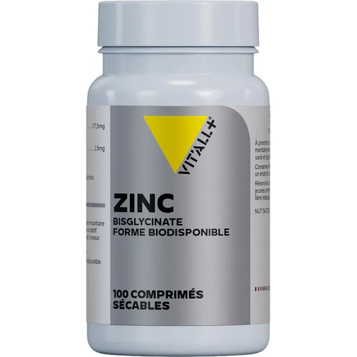 Vitall+ Bisglicinato de Zinc 100 comprimidos divisibles