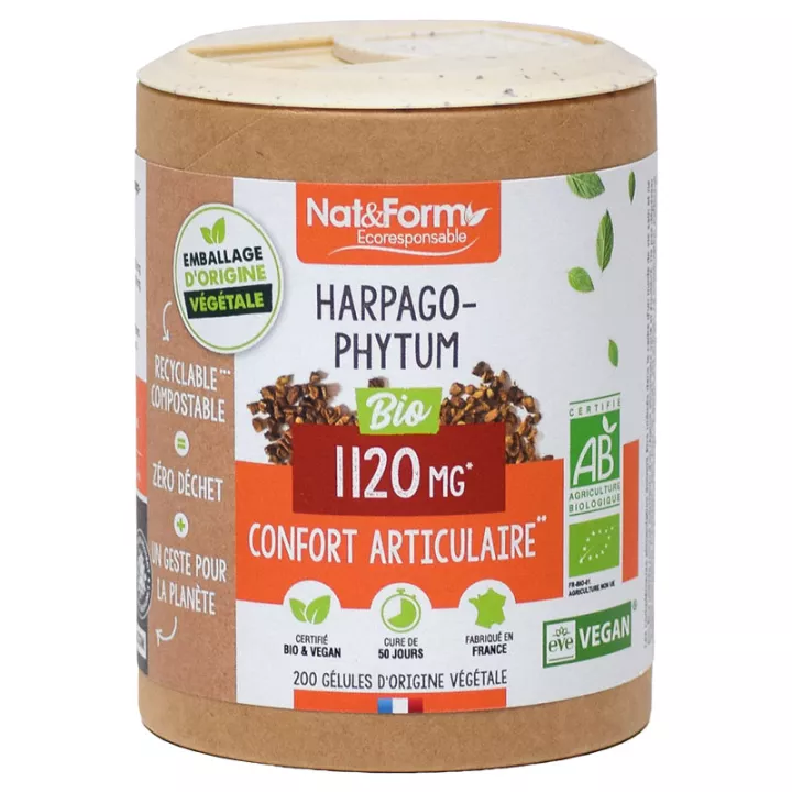 Nat & Form Organic Harpagophytum 200 Capsule Vegetali Eco