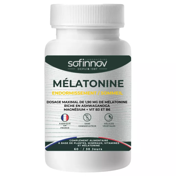 Sofinnov Melatonina 1,9 mg para dormir 60 comprimidos