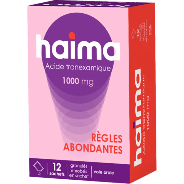 Haima 1000 mg - Períodos intensos - 12 saquetas