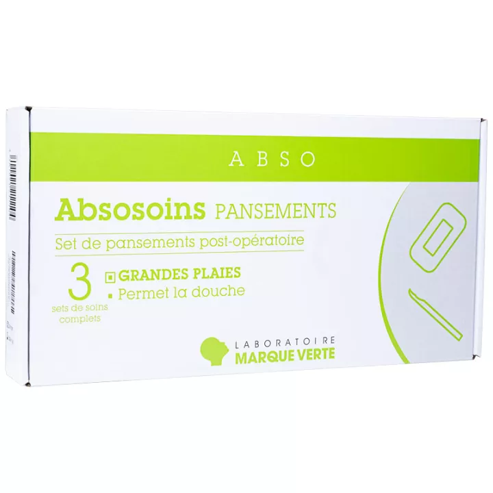 ABSOSOINS GREEN MARK SET BIG POST SURGICAL WOUND