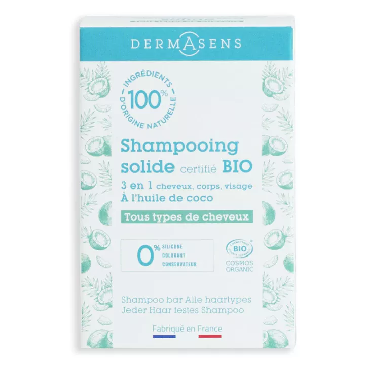 Dermasens Shampoing Solide Bio Tous Cheveux 60 g