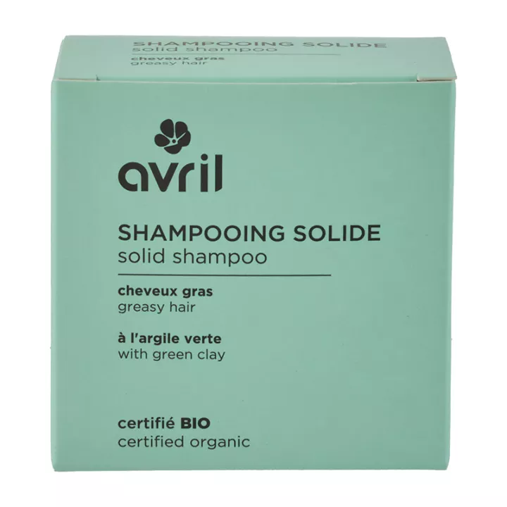 Avril Shampooing Solide Bio Cheveux Gras 100g