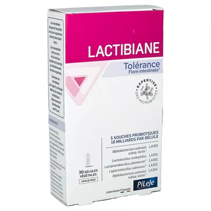 Pileje Lactibiane TOLERANTIE MELKZUUR 560 MG 30 GEL